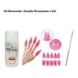 Kit Removedor Uv Gel Esmaltado Permanente Manicure Chupones