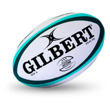 Pelota Gilbert Atom Rugby N5  Profesional Color Blanco