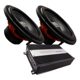 Paquete 2subwoofer Waraudio Sergeant 12 + Ampli Hellcat900.1