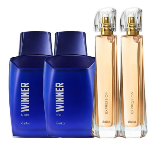 2 Perfumes Winner Sport + 2 Expression - mL a $770
