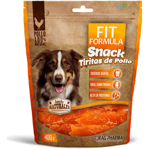 Snack Perros Fit Formula Tiras De Pollo Deshidratado 400gr