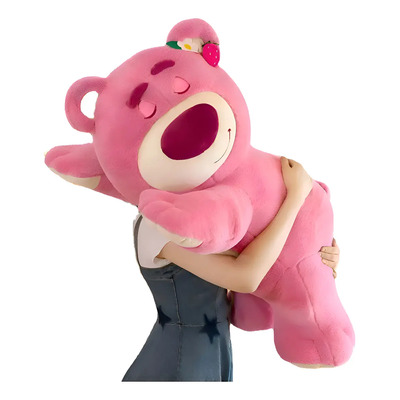 Peluche Diseño Oso Rosa Acostado Con Aroma Lotso 40cmsuave Cómodoregalo | Meses sin interés