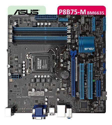 Placa Mae Ddr3, Lga1155 Asus ( Nova )