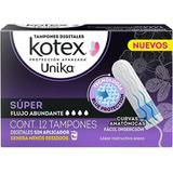 Tampones Digitales Kotex Flujo Abundante 12pzs