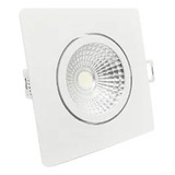 Luminária Led Spot 7w Quadrado Embutido Branco Frio 6500k