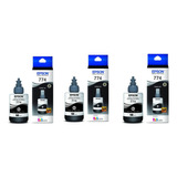 Kit 3 Botella Tinta Epson T774 Para M100 M200 L656  L1455