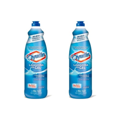 Lavandina En Gel Uso Directo Original Ayudín 700ml Pack X2u