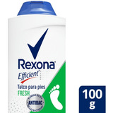 6 Rexona Efficient Talco Polvo 100g Antibacterial