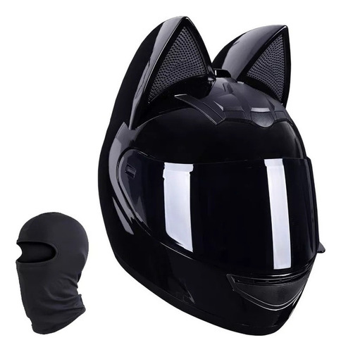 Casco De Motocicleta Con Orejas De Gato For Mujer, Cara Xts