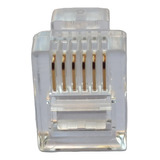 Conector Modular Rj-11 6x6 Vias P/ks Telefonia  Kit  6-peças