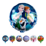 Globo Metalizado Infantil 45 Cm Mylar Decoración Cotillón Color Frozen