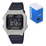 Reloj Casio Clasico Retro Vintage W217 Plata Sumergible Led