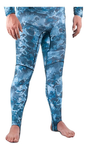 Pantalón Mares Lycra Azul Natación Pesca Deportiva Buceo