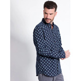 Camisa Hombre Kotting Oxford Slim Fit Estampado