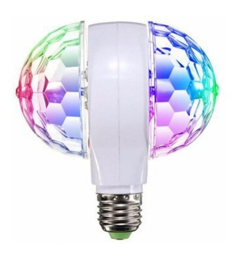 Lampara Foco Luces Fiesta Led Giratoria Fiesta Color Doble