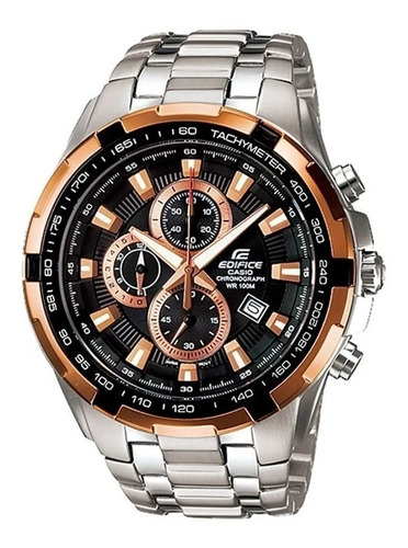 Reloj Casio Ef-539d-1a5 Plateado/cobre Para Caballero 