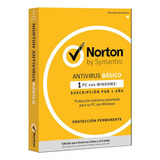 Norton Antivirus Basico 1 Año Digital 1 Pc