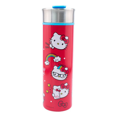 Termo Doble Pared Acero Inoxidable Hello Kitty 430 Ml Color Rojo | Meses sin interés