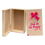 Caja Cofre Madera Para Regalo Día De La Mujer 35x21x14 Cm