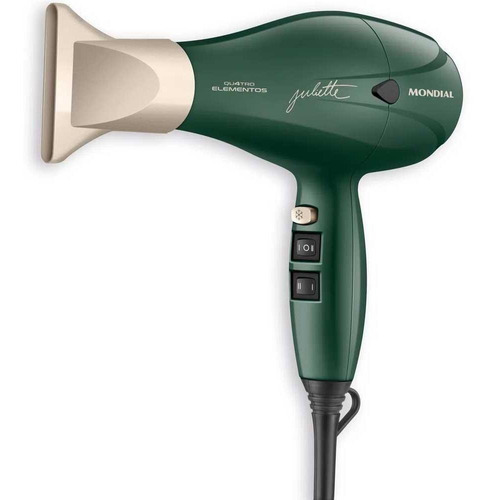 Secador De Cabelo By Juliette Mondial Verde Oliva 2000w Scp-ju-02 220v