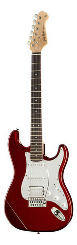 Guitarra Eléctrica Harley Benton Standard Series St-20hss De Tilo Candy Apple Red Con Diapasón De Roseacer