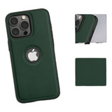 Funda De Cuero Para iPhone 15 Pro Max Comp. Magsafe, Verde