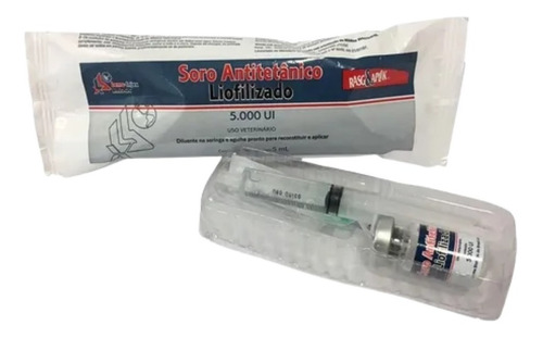 Soro Anti Tetânico Liofilizado Com Seringa 5 Ml - Rasg Aplik