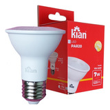 Kit 30 Lâmpada Led Par20 7w 2700k Branco Quente Bivolt E27