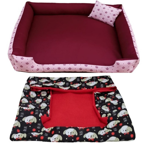 Cama Pra Cachorros Grandes Cama Pet 95 X 95 Cm + Capa Extra