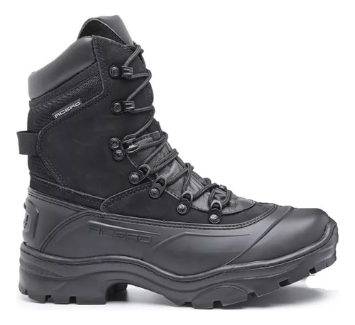 Bota Coturno Acero Couro Tiger Pro Cores Militar Palm Gel