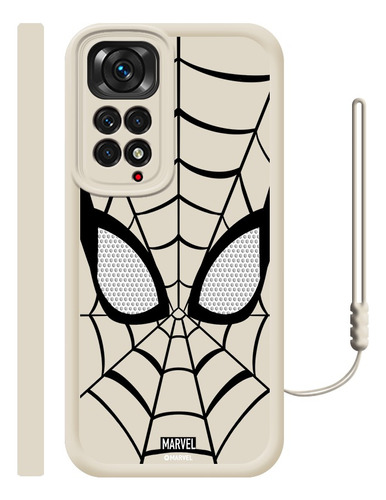 Carcasa Silicona Para Xiaomi Diseño De Spiderman + Correas