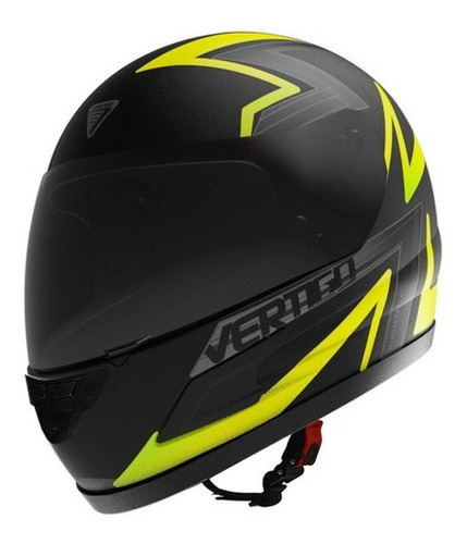 Casco Moto Vertigo Hk7 Bolt Amarillo - Negro