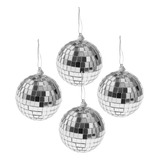 Bolas De Espejo De Navidad 4pcs 8cm