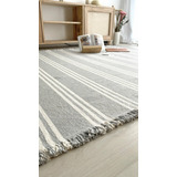 Alfombra Liviana  Manta Olga Gris Tres R Crud 100% 160x195cm