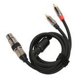 Cable Divisor Xlr A Doble Rca Y, Hembra, Chapado En Oro, Hem