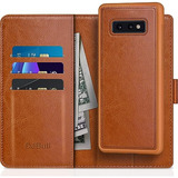 Funda Cartera Para Samsung Galaxy S10e Cafe Tenue Pu Piel Si