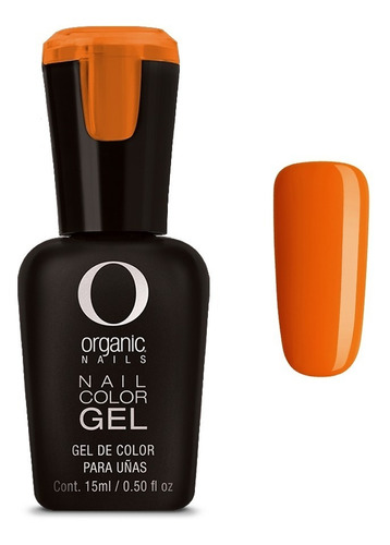 Color Gel Esmalte Uñas By Organic Nails Color Tangerine #129