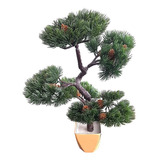 Bonsái Artificial Planta Adorno Decorativa Con Macetero 40cm