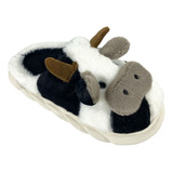 Pantuflas Vaca Babuchas Antideslizante Para Dama