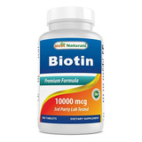 Best Naturals Biotina (también Llamada Vitamina B7), 10.000