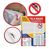 Tela Mosquiteira Com Velcro Para Janelas 105x155cm