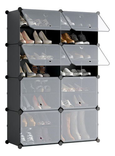 Zapatero Organizador De 8 Cubos Y 16 Niveles, 32 Pares