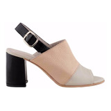 Sandalia Cuero Mujer Briganti Zapato De Vestir - Mcsd04600