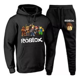 Conjunto Turma Roblox Blusa E Calça Moletom Infantil 4 Ao 16