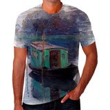 Camisa Camiseta Personalizada Claude Monet Pintor Francês 07