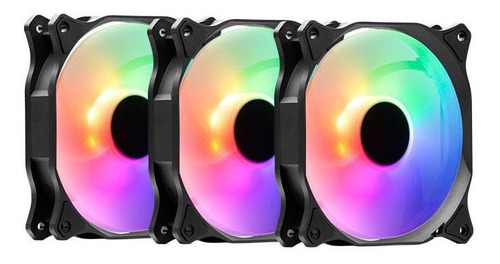 Kit Com 3 Ventoinhas Rgb 120mm Tgt Mirage Tgt-mrg120-rgb3