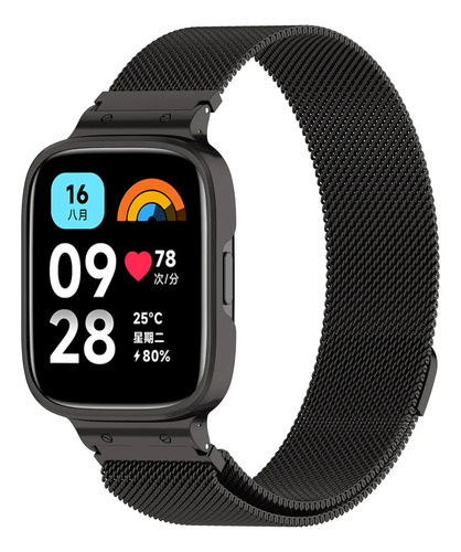 Correa De Malla Milanese Para Redmi Watch 3 Lite Y Active