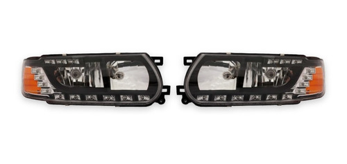 Par Faros Deportivo Tsuru Iii 2001 Tuning C/tira De Led