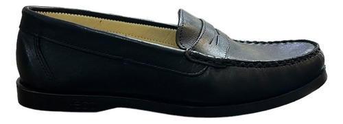 Zapato Colegial De Cuero Cosido Mocasines