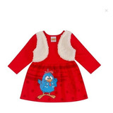 Vestido De Bebe Galinha Inverno Pintadinha , Roupa Bebe 